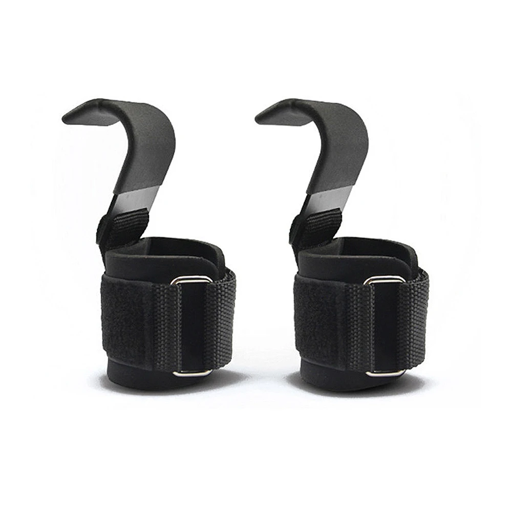 Weight Lifting Hooks with Wrist Straps – Grip Support for Pull-Ups, Deadlifts & Powerlifting (2pcs)