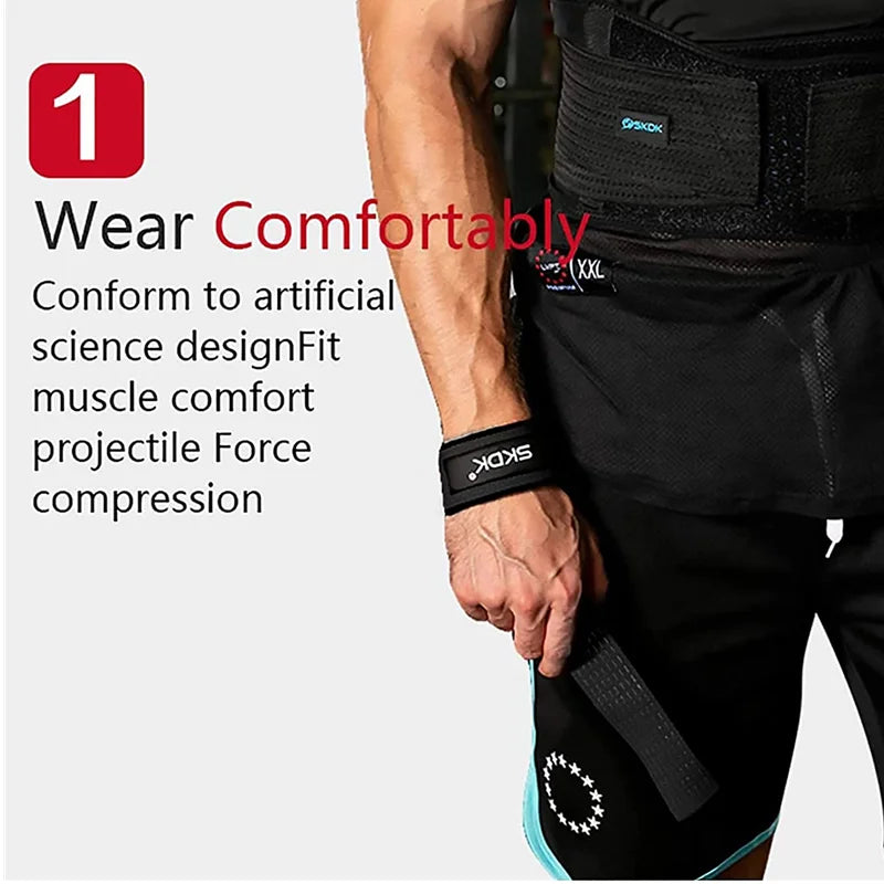 Weightlifting Wrist Straps Strength Training Booster Belt Adjustable Non-slip Gym Fitness Lifting Strap Wrist Support Grip Band
