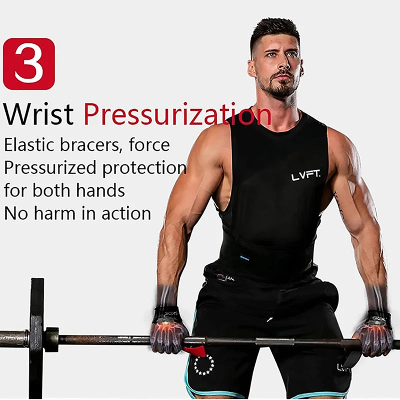 Weightlifting Wrist Straps Strength Training Booster Belt Adjustable Non-slip Gym Fitness Lifting Strap Wrist Support Grip Band