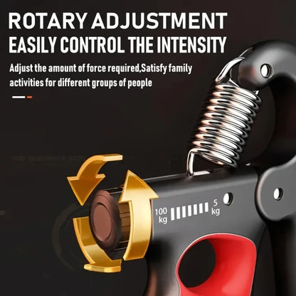 OUZEY Adjustable Grip Strengthener – 5-100kg Hand & Wrist Exerciser