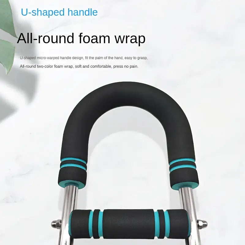 Adjustable U-Shaped Arm Exerciser With Foam Handle Spring Workout Bar Forearm Triceps Chest Expander Portable Fitness Equipment